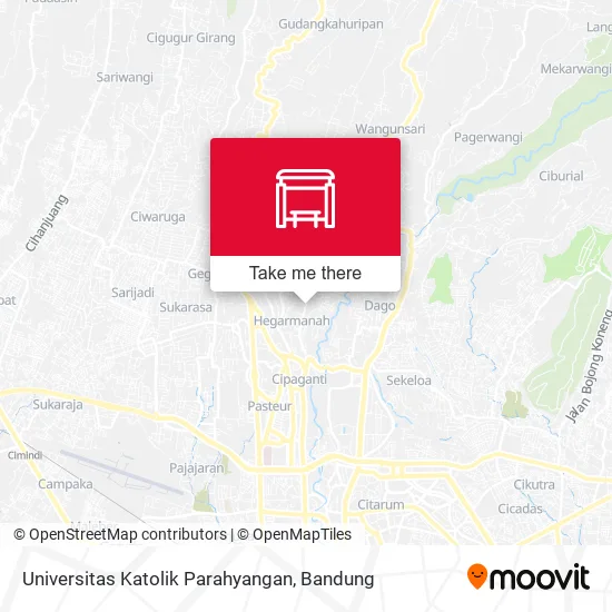 Universitas Katolik Parahyangan map