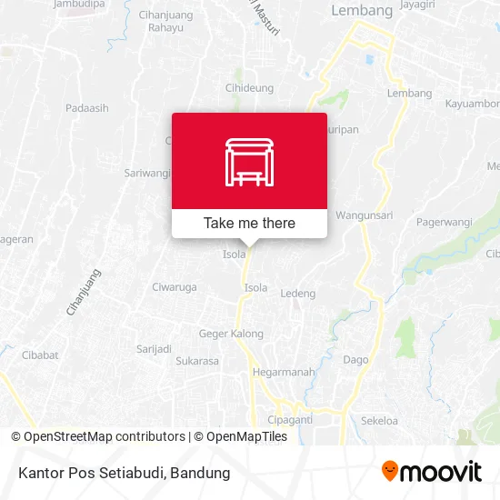 Kantor Pos Setiabudi map