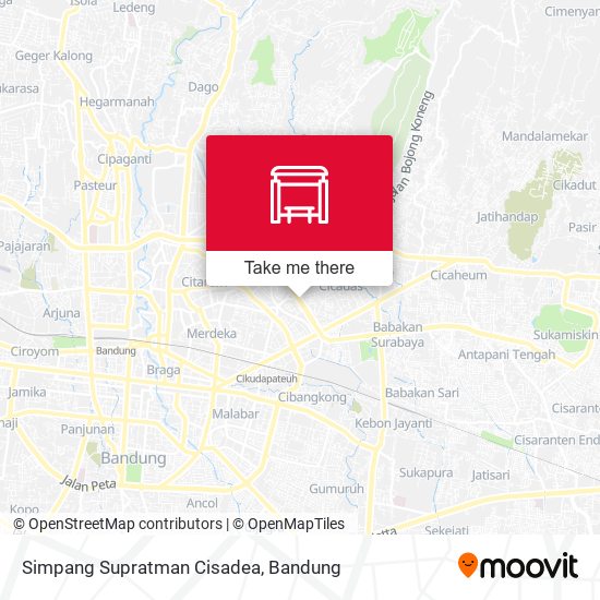 Simpang Supratman Cisadea map
