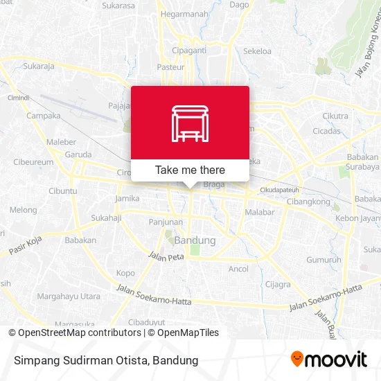 Simpang Sudirman Otista map