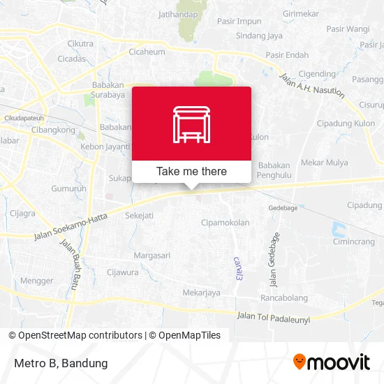 Metro B map