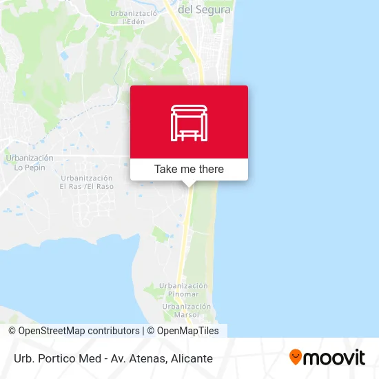 Urb. Portico Med - Av. Atenas map
