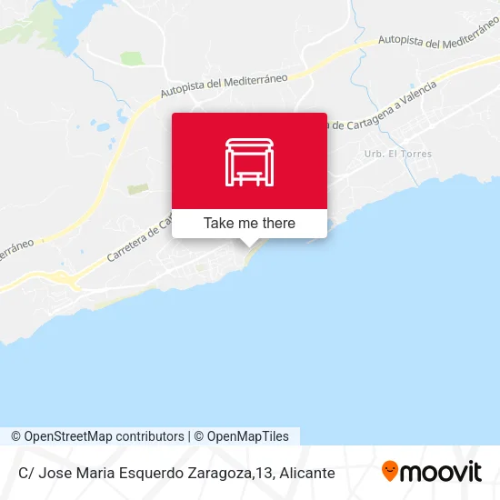 mapa C/ Jose Maria Esquerdo Zaragoza,13