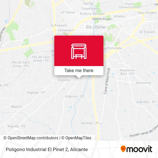 Poligono Industrial El Pinet 2 map