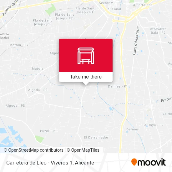 mapa Carretera de Lleó - Viveros 1