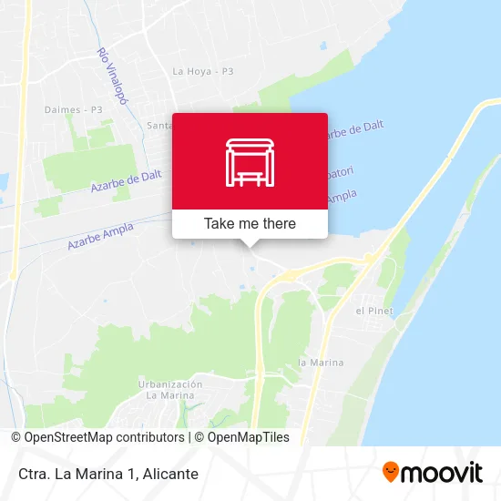 mapa Ctra. La Marina 1