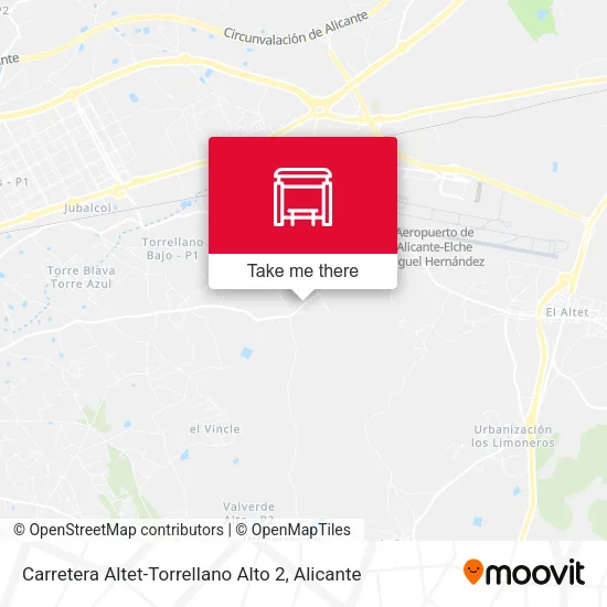 mapa Carretera Altet-Torrellano Alto 2