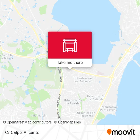 C/ Calpe map