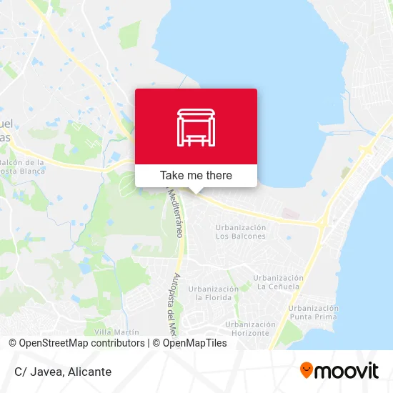 C/ Javea map