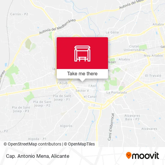 mapa Cap. Antonio Mena