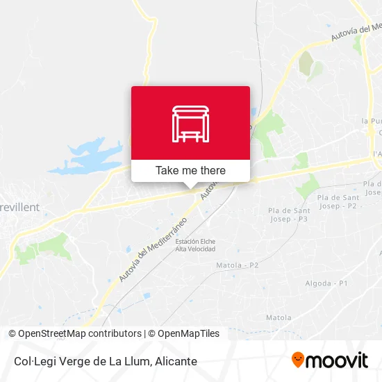 mapa Col·Legi Verge de La Llum