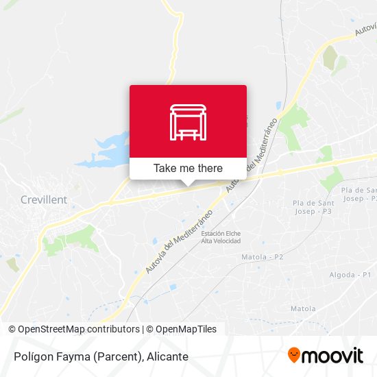 Polígon Fayma (Parcent) map