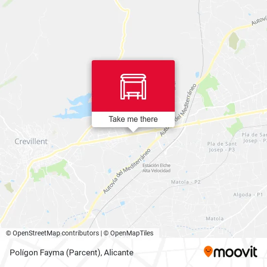 Polígon Fayma (Parcent) map