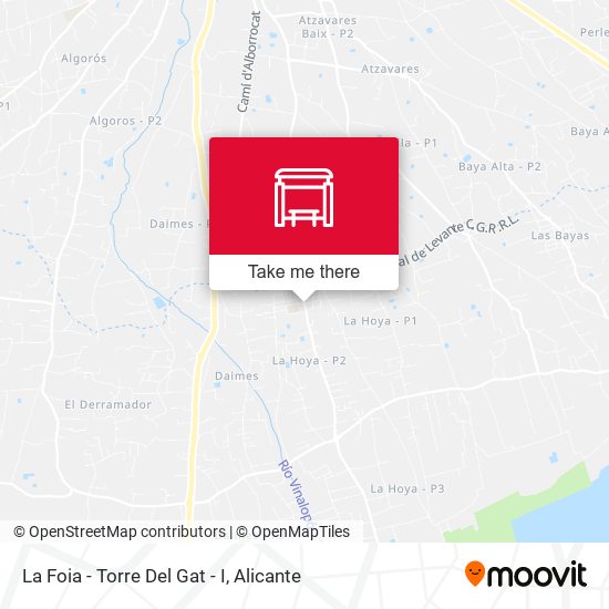 La Foia - Torre Del Gat - I map