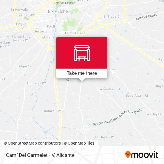 mapa Camí Del Carmelet - V