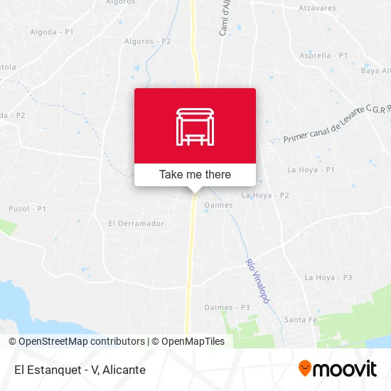 mapa El Estanquet - V