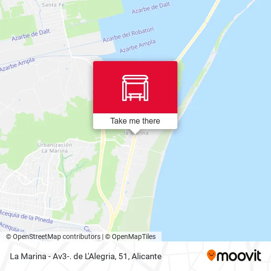 La Marina - Av3-. de L'Alegria, 51 map