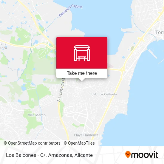 Los Balcones - C/. Amazonas map