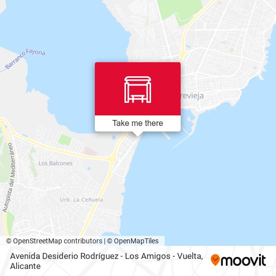 Avenida Desiderio Rodríguez - Los Amigos - Vuelta map