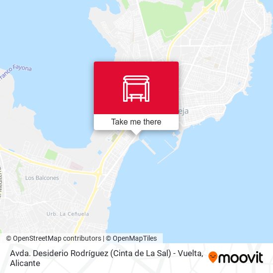Avda. Desiderio Rodríguez (Cinta de La Sal) - Vuelta map