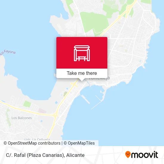 mapa C/. Rafal (Plaza Canarias)