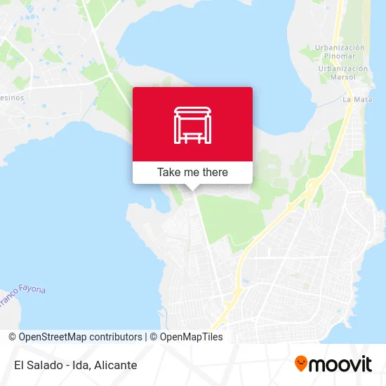 El Salado - Ida map