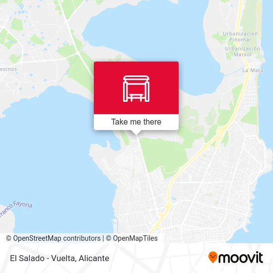 mapa El Salado - Vuelta