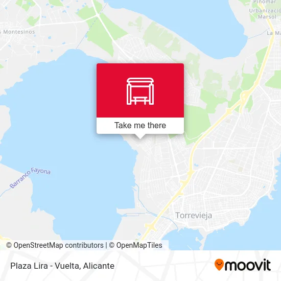 Plaza Lira - Vuelta map
