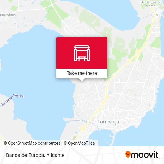 Baños de Europa map