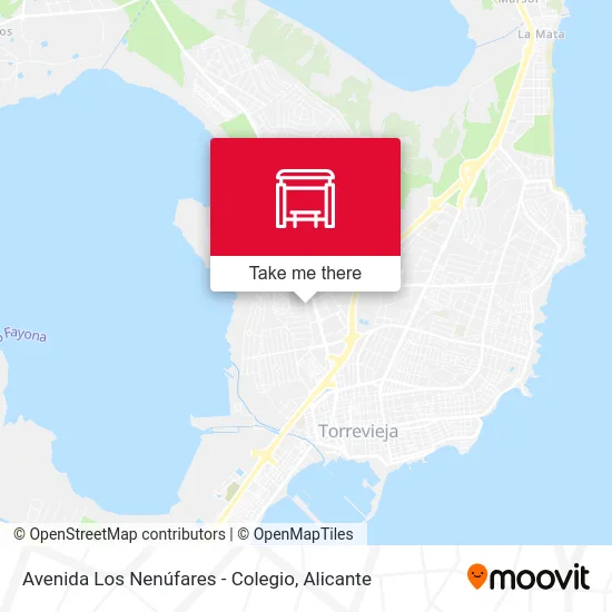mapa Avenida Los Nenúfares - Colegio