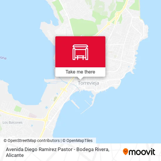 Avenida Diego Ramírez Pastor - Bodega Rivera map