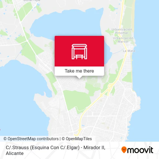 mapa C / .Strauss (Esquina Con C / .Elgar) - Mirador II
