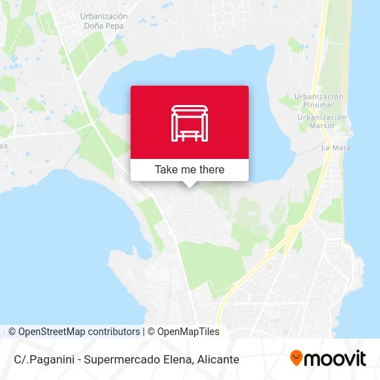 C / .Paganini - Supermercado Elena map