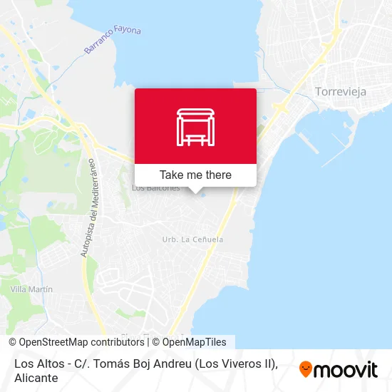 Los Altos - C / . Tomás Boj Andreu (Los Viveros II) map