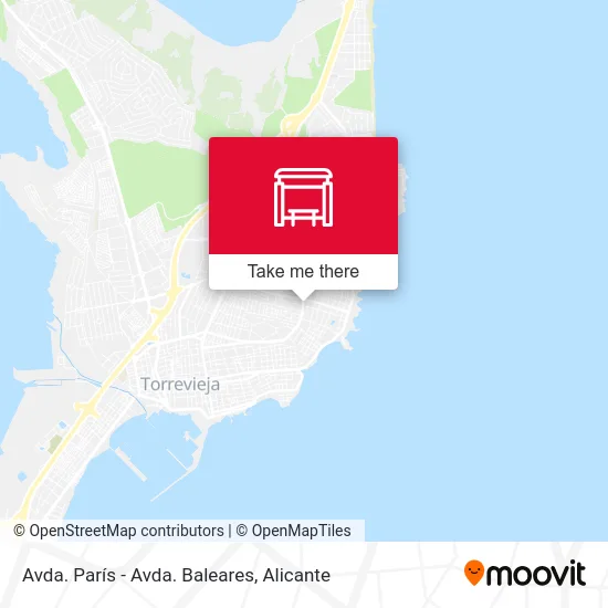 mapa Avda. París - Avda. Baleares
