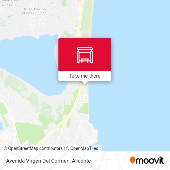 mapa Avenida Virgen Del Carmen