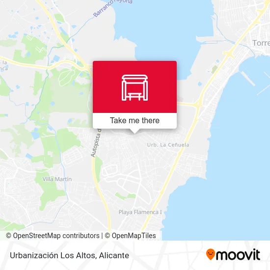 Urbanización Los Altos map