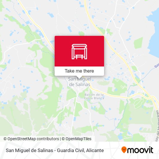 San Miguel de Salinas - Guardia Civil map