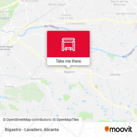 mapa Bigastro - Lavadero