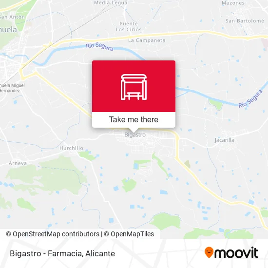 mapa Bigastro - Farmacia