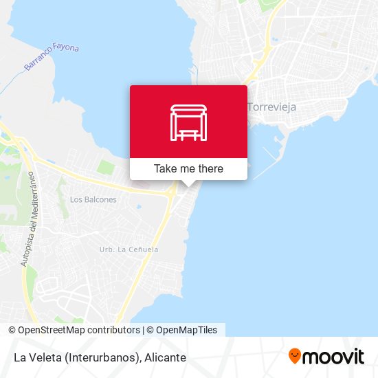 La Veleta (Interurbanos) map