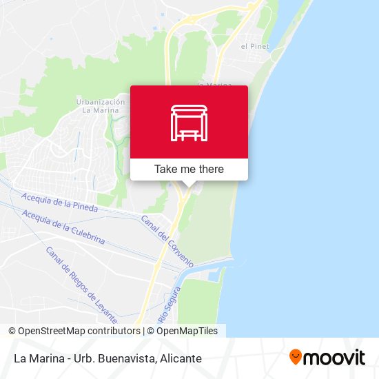La Marina - Urb. Buenavista map