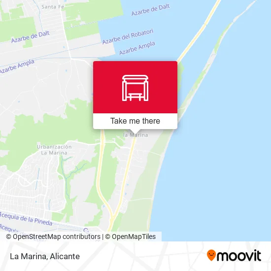 La Marina map