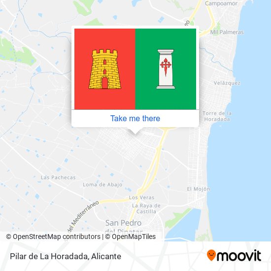 Pilar de La Horadada map