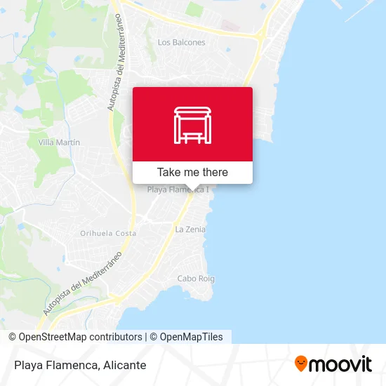 Playa Flamenca map