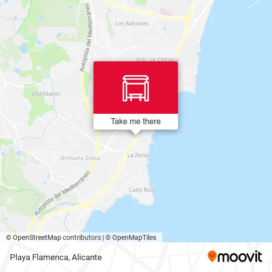 Playa Flamenca map