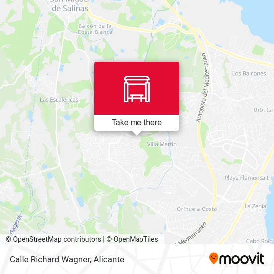 mapa Calle Richard Wagner