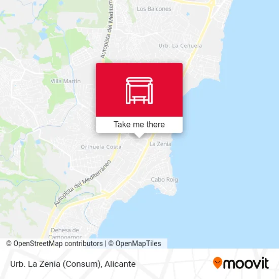 Urb. La Zenia (Consum) map