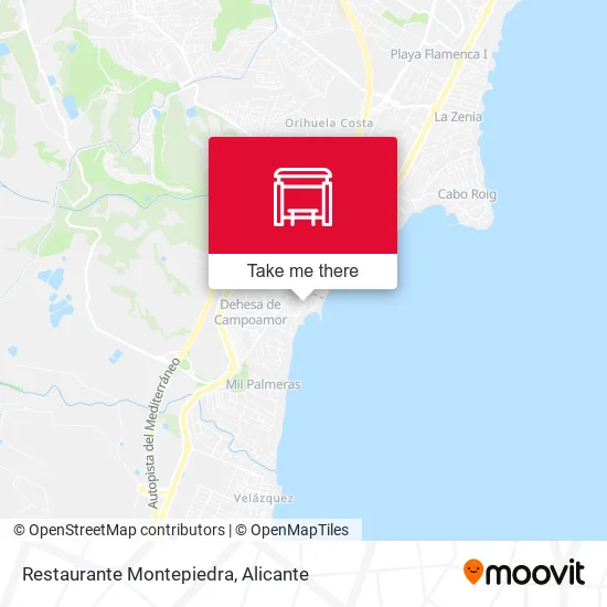 Restaurante Montepiedra map