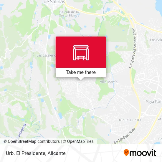 Urb. El Presidente map